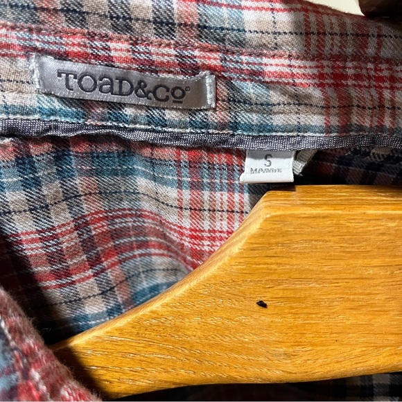 Toad&Co Lot/Bundle of Two Plaid Button-Up Mixo Tunics Multicolor Small - Picture 16 of 16